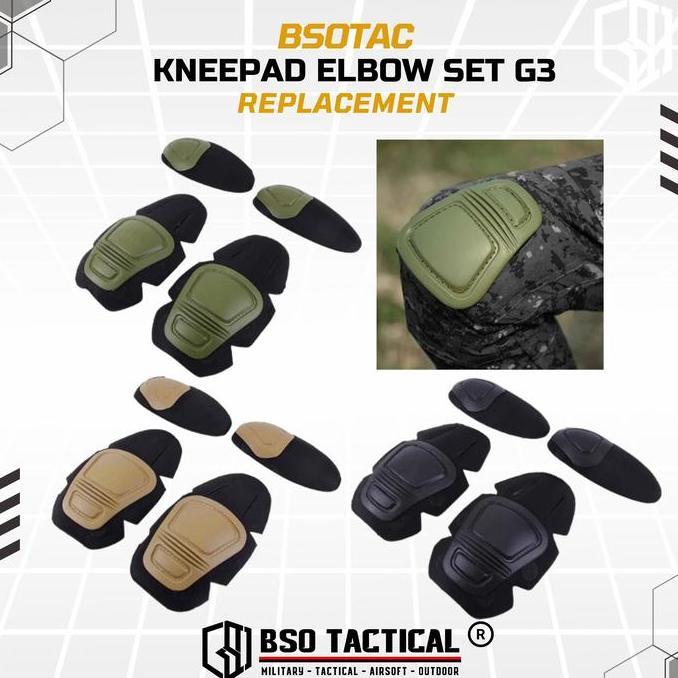 TACTICAL KNEEPAD ELBOW SET G3 REPLACEMENT FOR TACTICAL PANTS ORIGINAL DAN TERPERCAYA