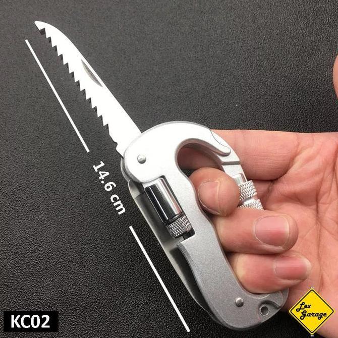 Terjangkau Pisau Lipat Carabiner Karabiner Obeng Multifungsi Gantungan Kunci Tas
