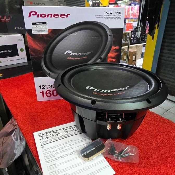 SUBWOOFER PIONEER CHAMPION SERIES TS-W312D4 DOUBLE COIL SUBWOOFER PIONEER 12 IN ORIGINAL DAN TERPERC