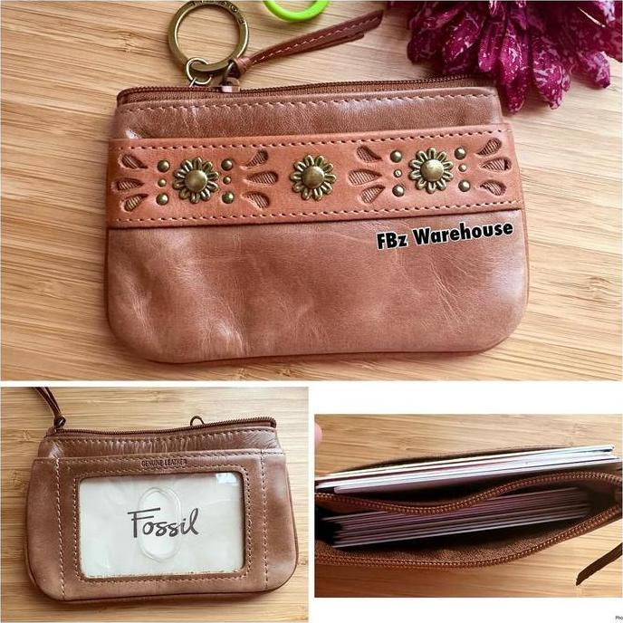 Fossil dompet kunci stnk dan kartu leather