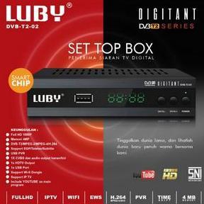LUBY DVB T2-02 Set Top Box TV  Digital Receiver STB Bisa Youtube indihome