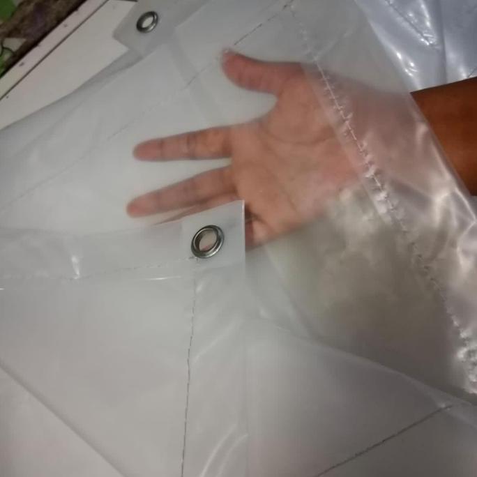 Miliki Terpal Plastik Bening Transparan Lebar 4M Uk 6X8