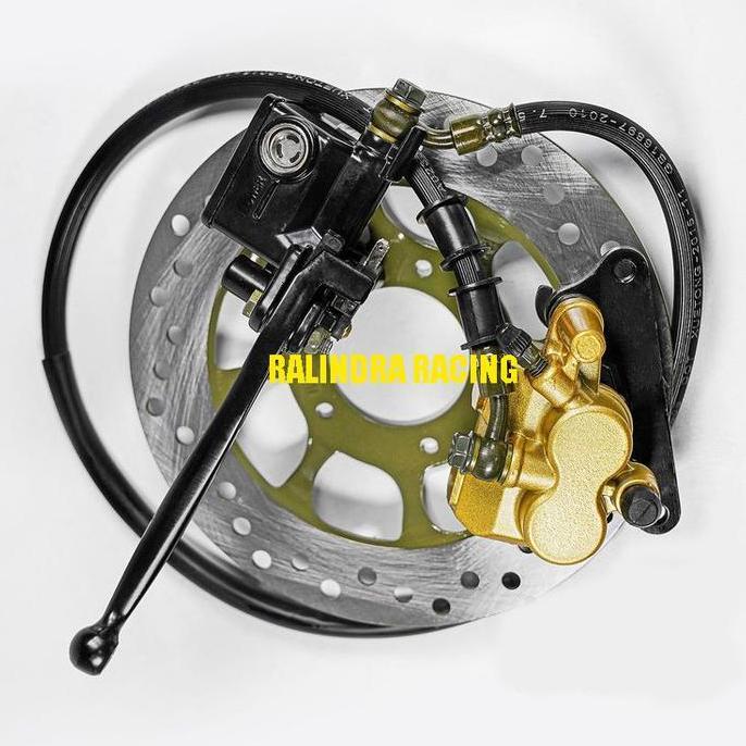 Yatinkera44 - Rem Cakram Depan Komplit Supra X Supra Fit Lama 5 Lubang