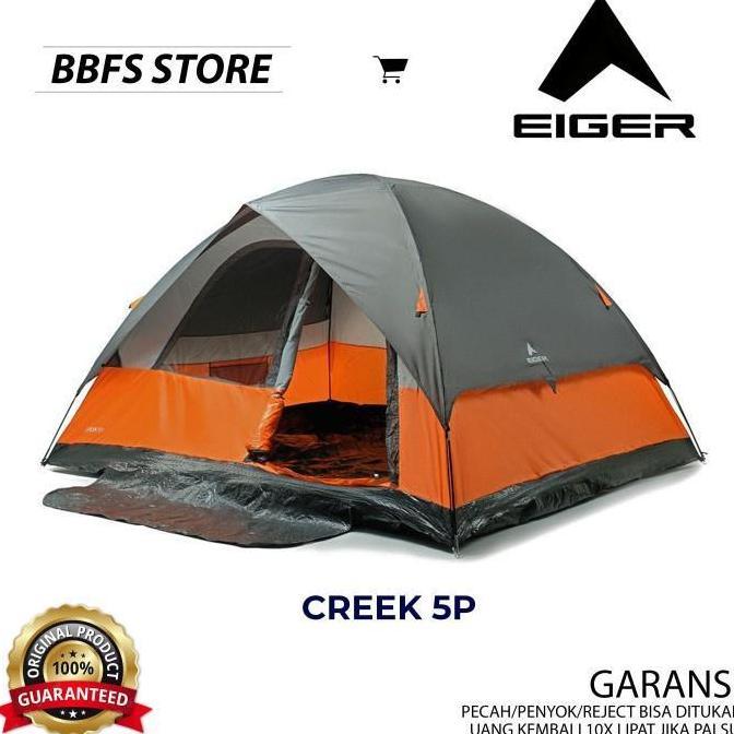 Terlaris Promo Diskon Eiger Original Creek 5P Tent Tenda Kemping Outdoor Adventure