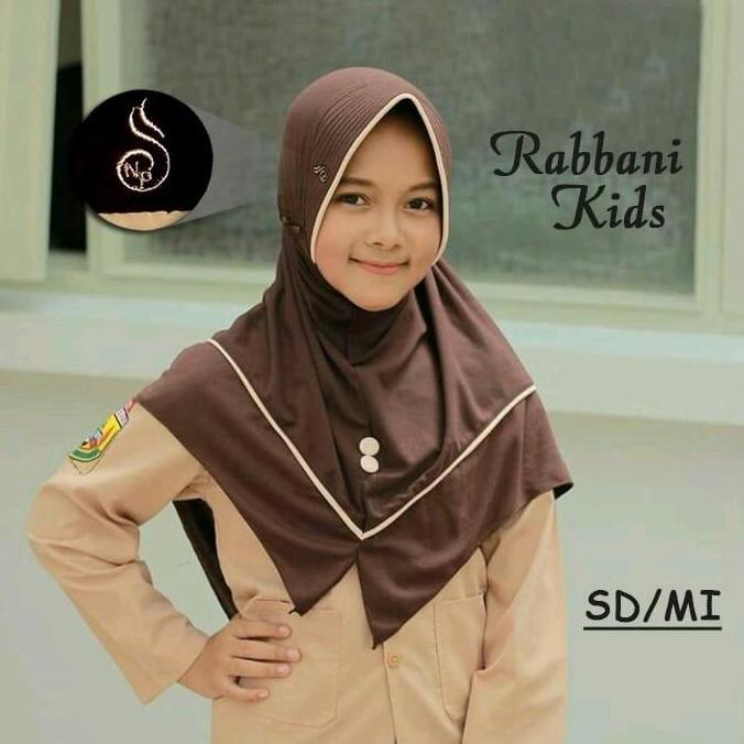 New- Jilbab Sekolah Rabbani SD kelas 1-3 ORIGINAL Nazilla Kerudung Anak