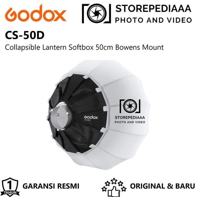 NEW Godox CS-50D Collapsible Lantern Softbox 50cm Bowens Mount CS50D
