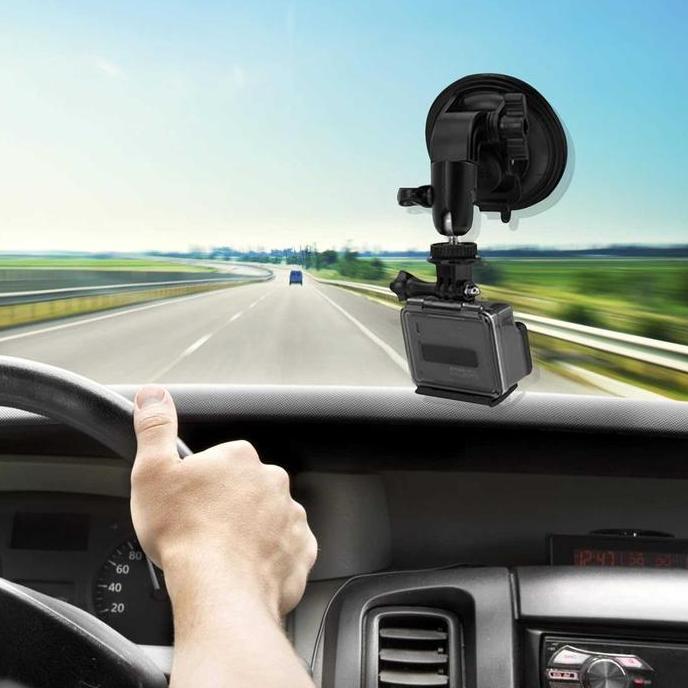 JOVANASHOPID bracket stand kamera mobil dashcam cctv / kaca mobil / gopro