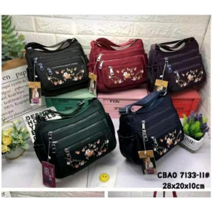 Sylviaori- Tas Selempang Wanita Chibao Ory Import 7133 Motif Bunga