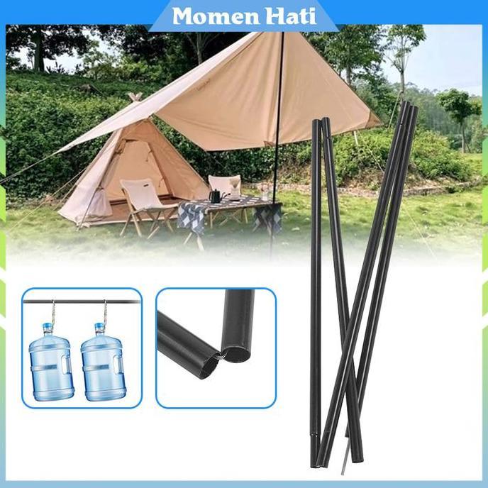VEXANAF 2M Teleskopik Tiang Tenda Camping Besi / Canopy Awning Support Poles