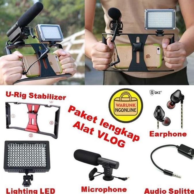 WODRUFT PAKET Alat VLOG - YOUTUBER - VLOGGER - VIDEOGRAFI - REKAMAN Video