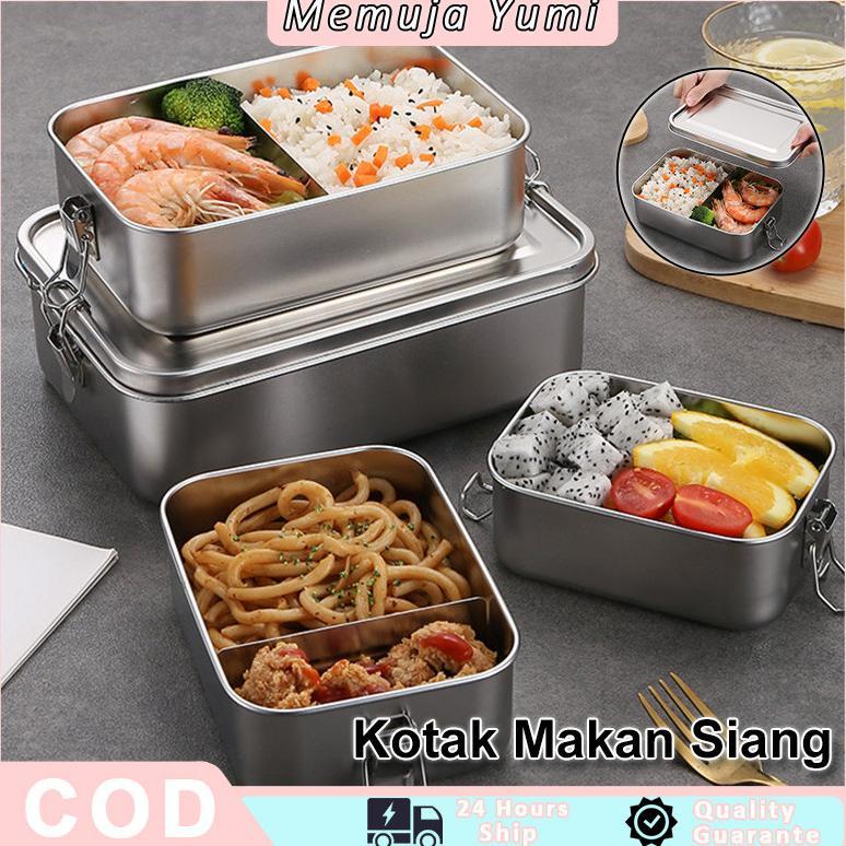 ~Harga Special~ 304 Stainless Steel 850ML Kotak Makan Siang Premium Tahan Tumpah / Kotak Makan Siang