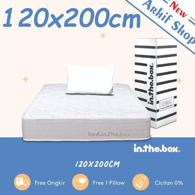 Terlaris Spring Bed Kasur In The Box Inthebox 120X200 (Full)