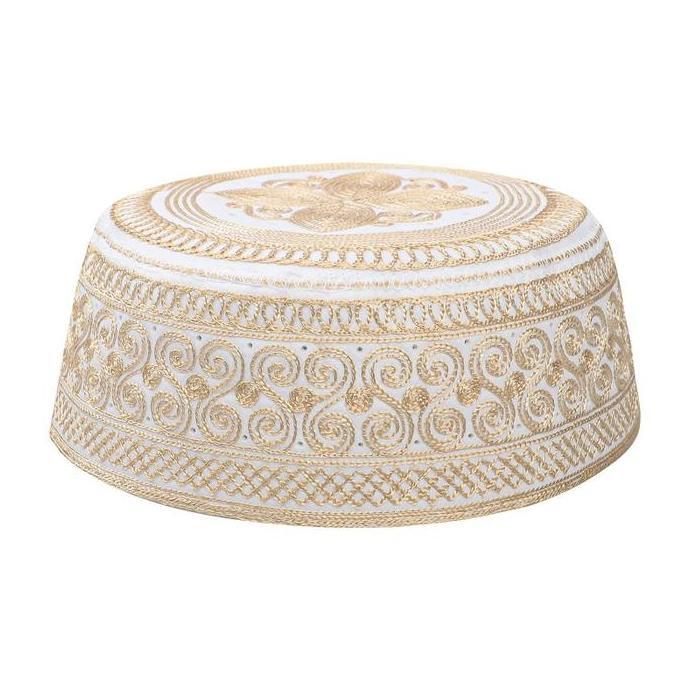 VEXANAF Kopiah Haji Motif Bordir Topi Haji Pria Peci Kopiah Haji Madinah Peci Sholat Topi Arabian