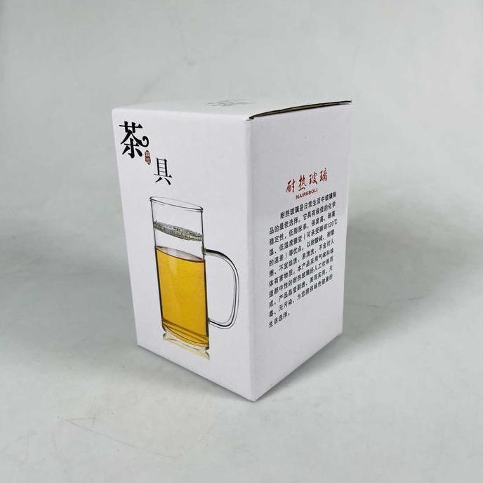 JOVANASHOPID Gelas Cangkir Teh Saringan Kaca Tahan Panas Api Infuser Mug - P34