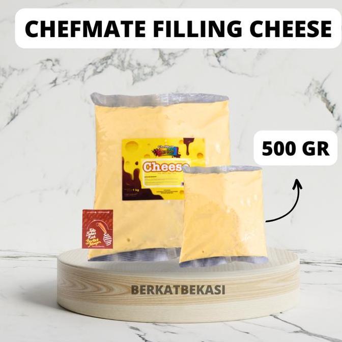 New- CHEFMATE PASTA FILLING CHEESE ( KEJU ) REPACK 500 GR / FILLING KEJU