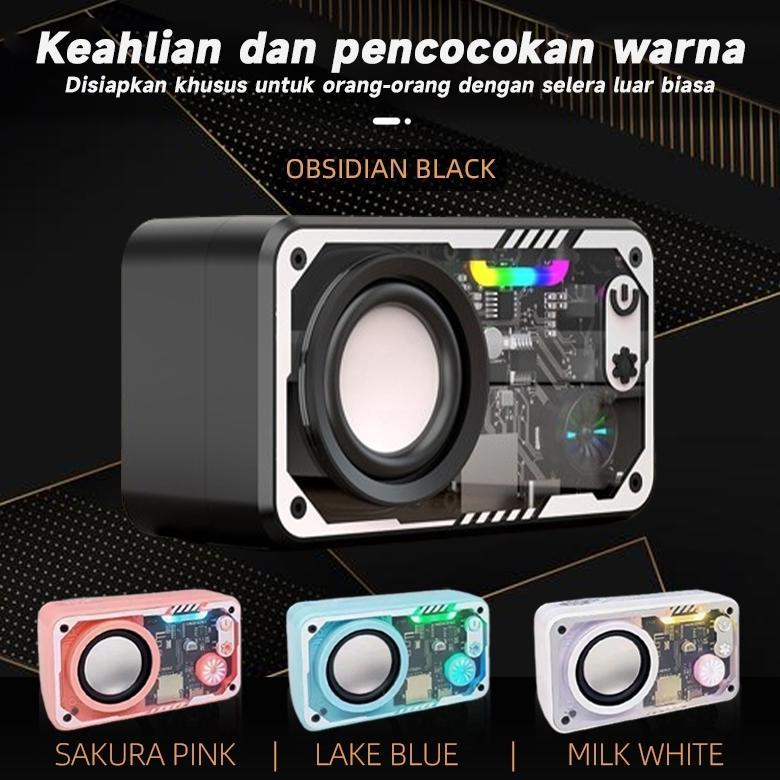 TERBARU CODSpeaker Bluetooth Cyberpunk Bluetooth Speaker Double Subwoofer Music Speaker Salon Blueto