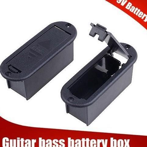 TEMPAT BATTERY BOX CASE HOLDER 9V BATTERY HOLDER ELEKTRIK GITAR BASS 9V PICKUP RUMAH CAS BATERAI 9 V