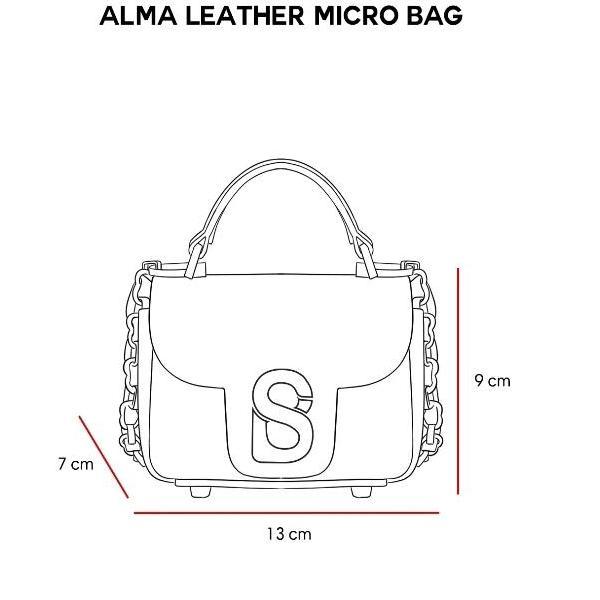 BUTTONSCARVES Alma Leather Micro Bag - Chalk