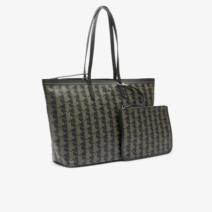 Lacoste Women's Zely Grained Tote Bag With Pouch Laptop 15 inch