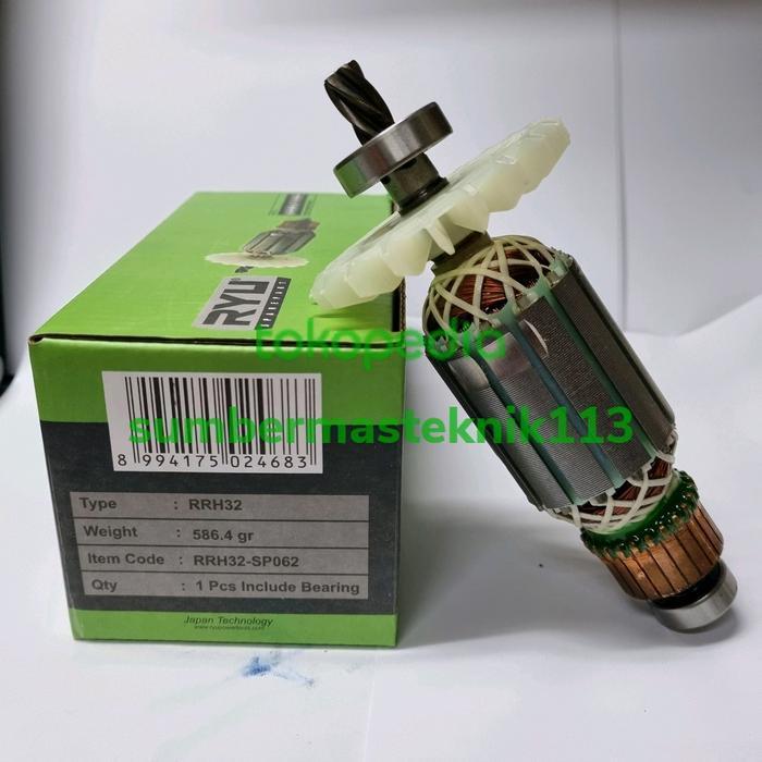 ARMATURE RYU RRH32 ANGKER MESIN BOR BOBOK RYU RRH 32 ORIGINAL RYU