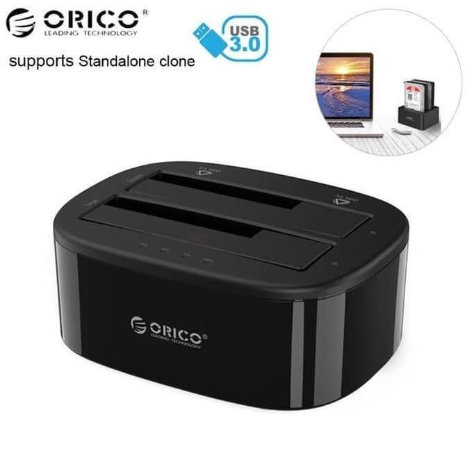 Station Docking Hardisk ORICO 6228US3-C 2Bay HDD With Standalone Clone