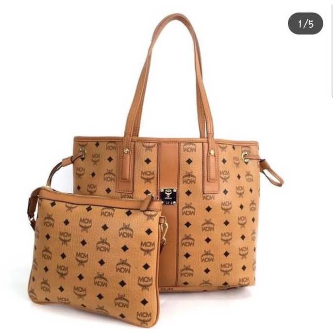 MCM Reversible Visetos Liz Shopper