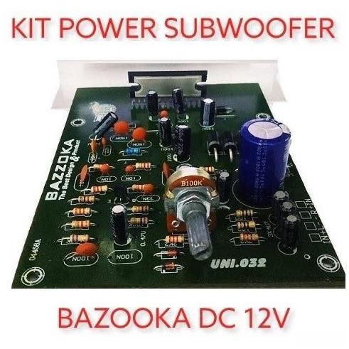 BAZOOKA ACTIVE SUB WOOFER PLUS 12V POWER AMPLIFIER LA 4508 BASOOKA