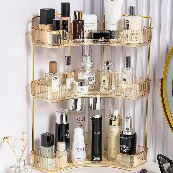 Rak penyimpanan kosmetik penyimpanan barang penyimpanan desktop kamar tidur dapur