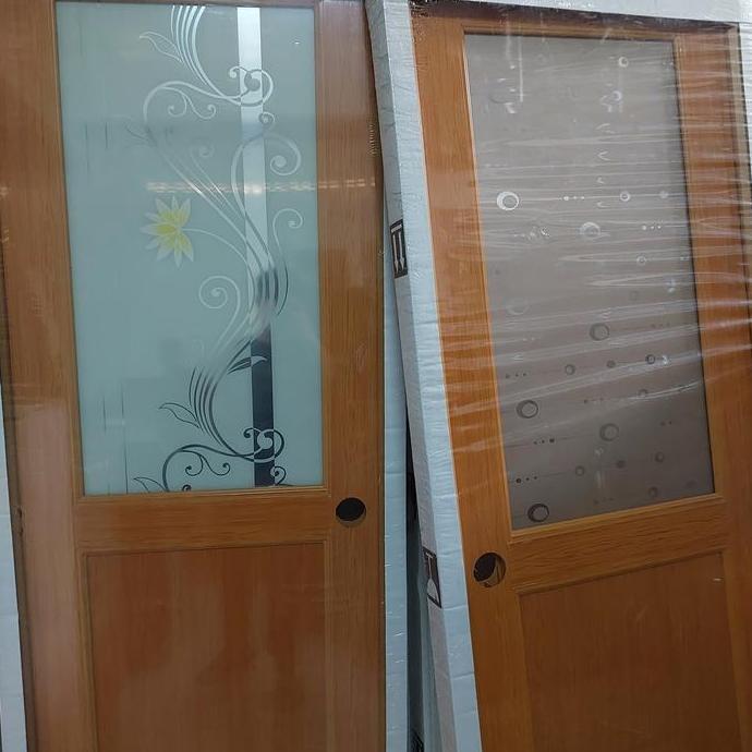 PINTU KAMAR MANDI UPVC-PINTU KAMAR MANDI KACA SIAP PASANG
