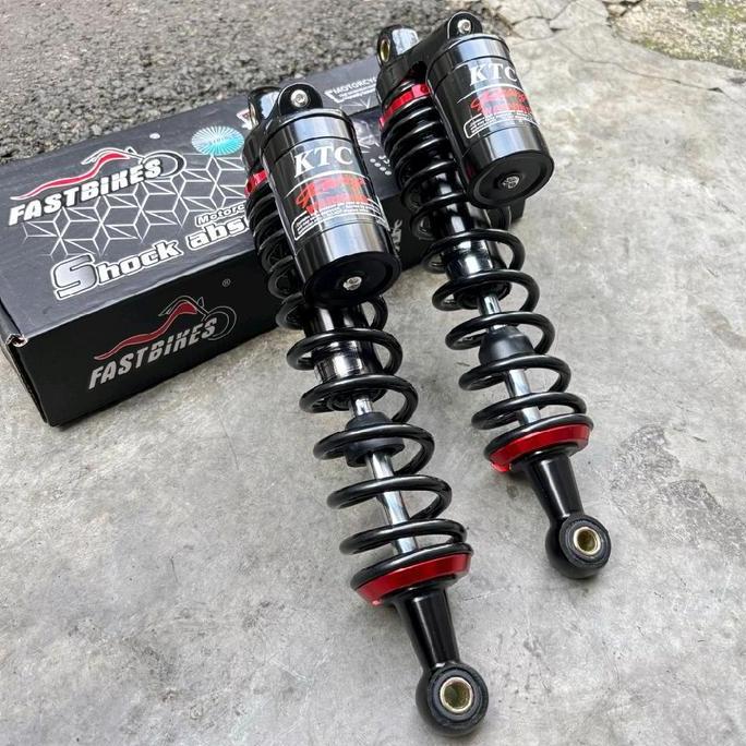 SHOCKBREAKER BELAKANG TABUNG ATAS 280MM-340MM COPY WARNA FULL HITAM JUPITER VEGA R FIZR - RX KING SU