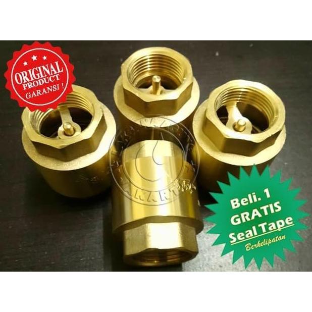 yanitrisemo - klep pompa air 3/4 inch tusen klep kuningan import