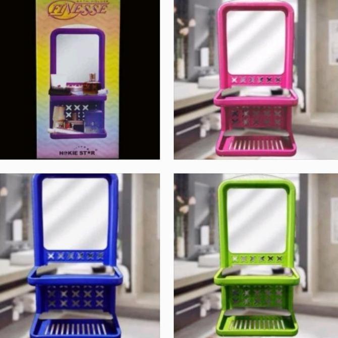 RAK KACA KAMAR MANDI SAMPO SABUN RAK PERALATAN MANDI/RAK KACA KOSMETIK