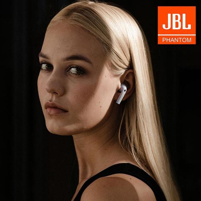 Original Jbl-Phantom A3 Tws Headset Bluetooth Nirkabel Original  Hifi Stereo Dengan Kotak Charger , 