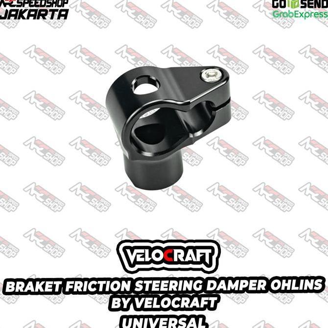 Terbatas Bracket Braket Breket Friction / Dudukan Steering Damper OHLINS BY VELOCRAFT For Kawasaki Z
