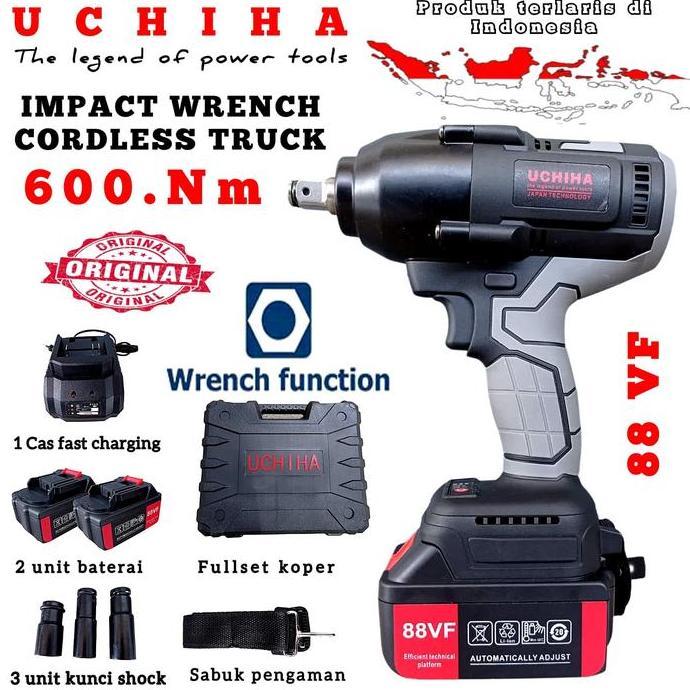 Impact wrench 88vf uchiha mesin pembuka baut ban roda truck mobil