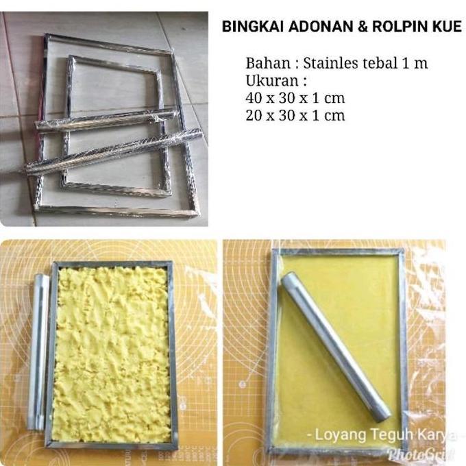 Kuekue- Cetakan Bingkai Perata Adonan Kue Kering/Cetakan Kue Kering/Rolpin Penggilingan Adonan Kue S