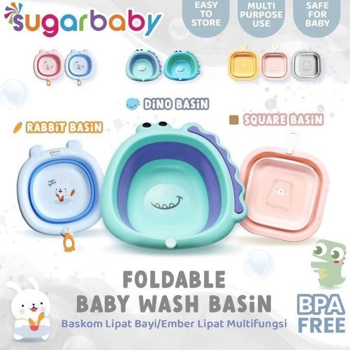 [FREE BUBBLEWRAP] Sugar Baby Basin Foldable Baskom Bayi Ember Lipat Cuci Seka Bayi Traveling Mudik E