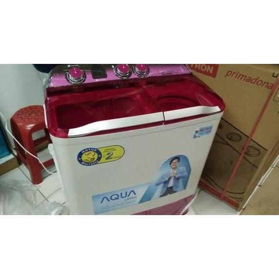 Amanahjamin- Mesin Cuci 2 Tabung Sanyo Aqua 780 7.5 Kg Hijab Series