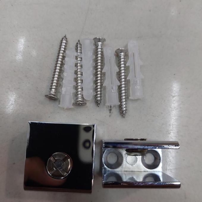 Plat Kaca / Breket Kaca / Dudukan Kaca / Braket Plangset Kaca