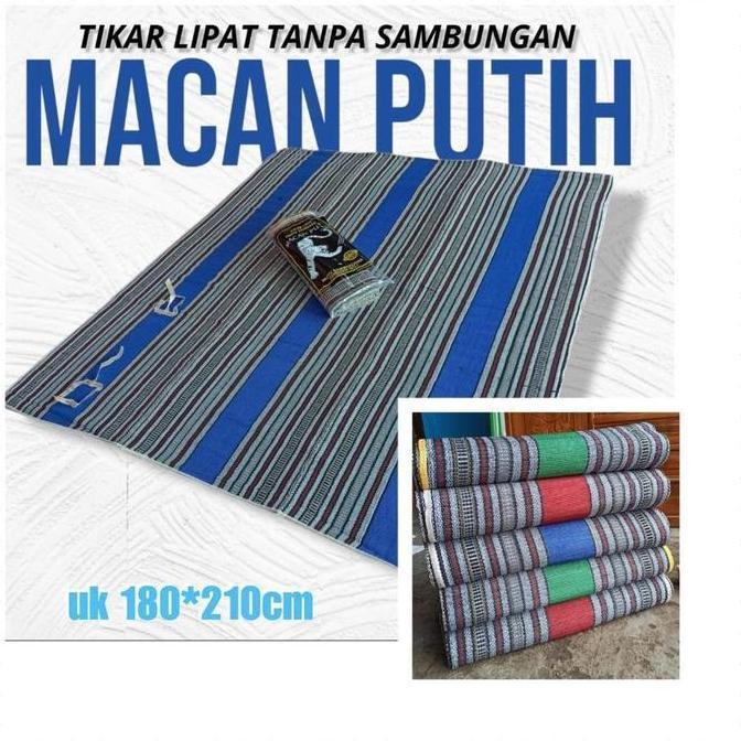 tikar hajatan/tikar lipat/tikar macan putih/tikar kain/karpet lipat