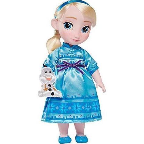 Disney Store Official Animators' Collection Elsa Doll, Frozen, Includes Olaf with Molded DetailsToy
