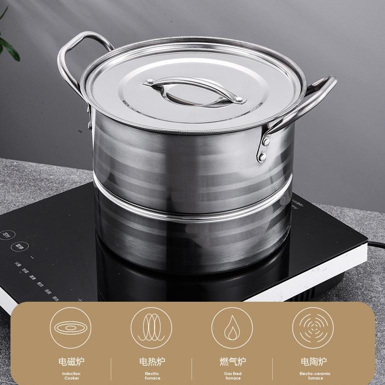 Bisa Cod Panci Stock Pot Jumbo Panci Dandang Besar Ukuran 24 Dan 26 Cm Panci Sop Bakso Soto Panci Pr