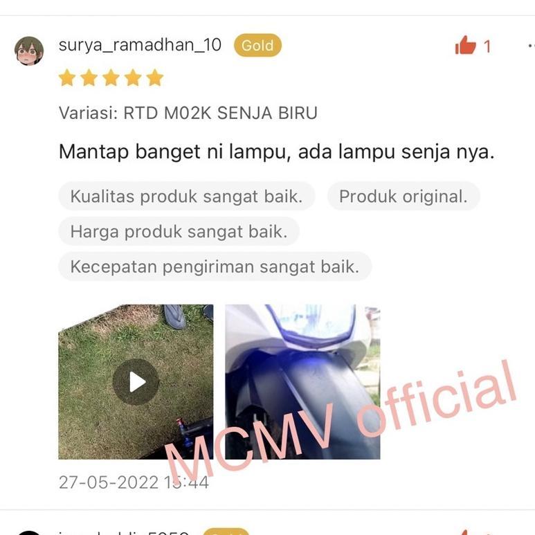 Hot Product Big Sale Lampu Led Motor Rtd 40 Watt M02K 100% Original Garansi Ac Dc + Drl Kipas / Bohl