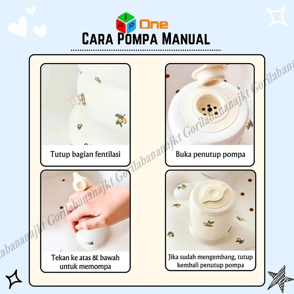 BestPromo Kursi Pompa Bayi Sofa Tiup Tempat Duduk Bayi Balon Bebek Merak