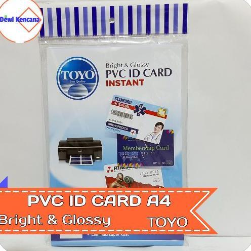 Officeqyu- Kertas Pvc Id Card Instant A4 Toyo 5 Set