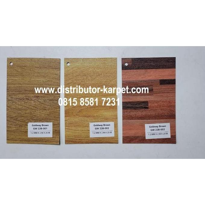 Karpet Vinyl Roll Korea Motif Kayu Tebal 1,2mm Dapat Dibeli Ecer
