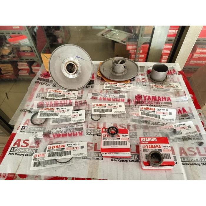 Paket Cvt Pully Belakang Mio J - Mio Gt - Soul Gt 115 - Fino Fi 115 -  Original Yamaha Genuine Parts