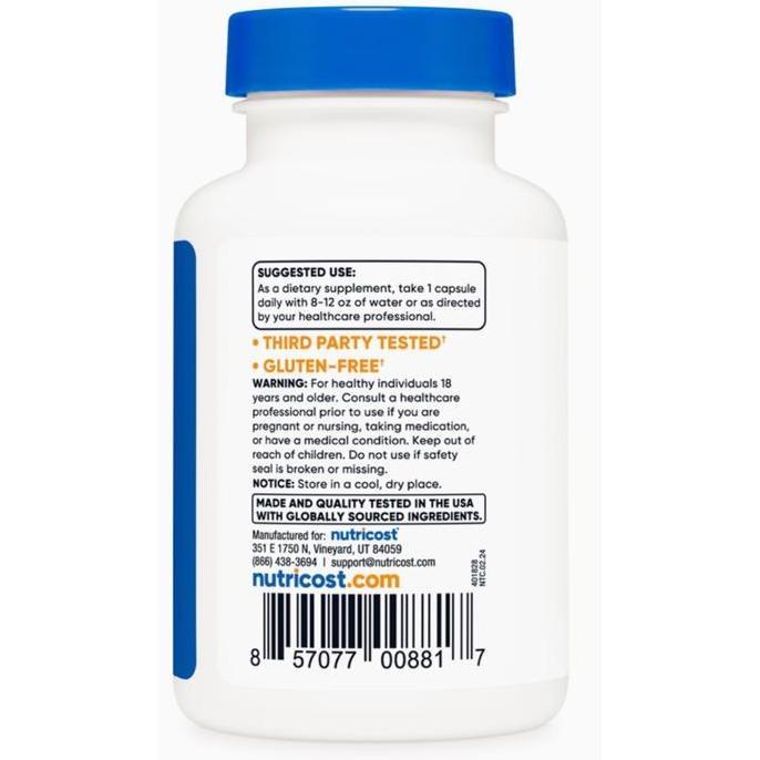 Nutricost Bilberry 1200 Mg 90 Capsules Eye Vitamin Mata Vision Original