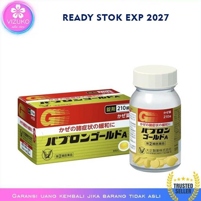 brainas_ambar - pabron gold 21 tablet obat batuk flu demam sakit kepala jepang