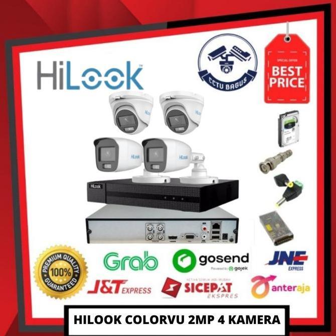 PAKET CCTV HILOOK COLORVU 4 KAMERA 2MP